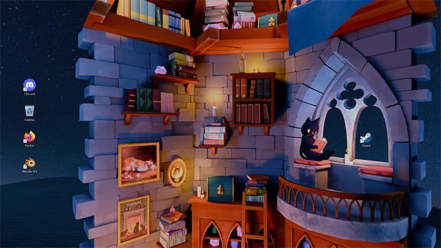 Thoải mái đặt thư viện sách ở vị trí tùy ý trên màn hình máy tính