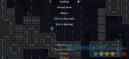 Giao diện chính trong game giải đố phiêu lưu Black Diode cho máy tính