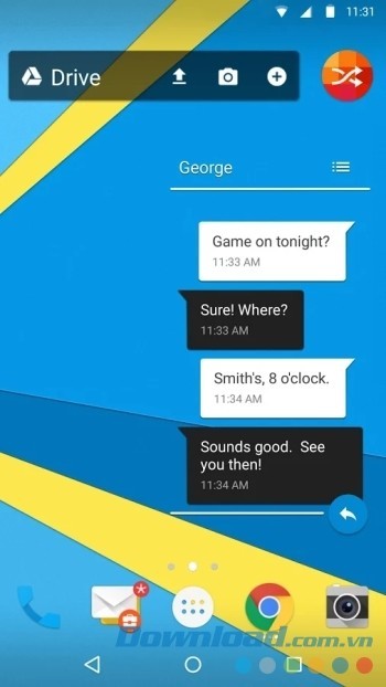 Bộ khởi động ứng dụng nhanh BlackBerry Launcher cho Android