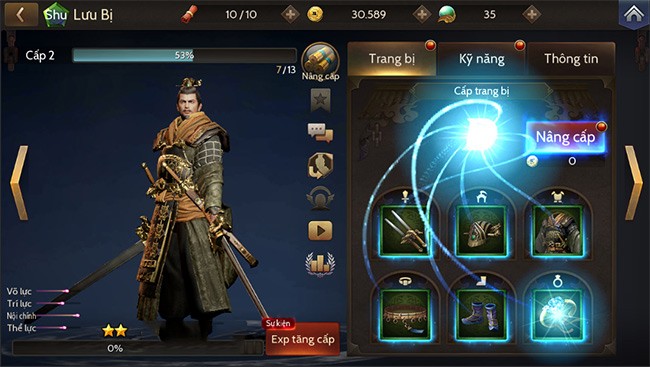 Nâng cấp tướng trong Blade of Kingdoms