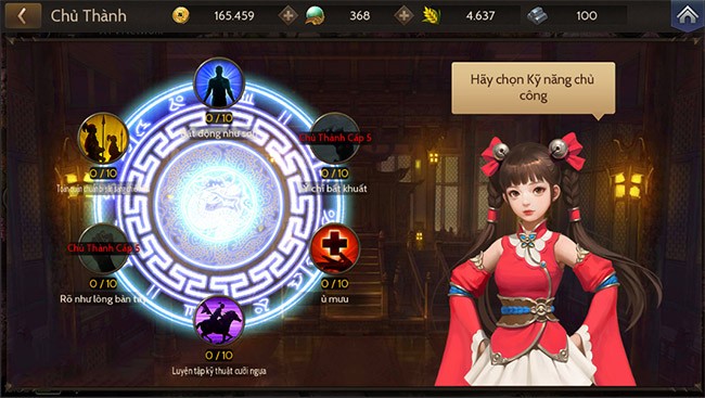 Tu luyện võ học trong game Blade of kingdoms