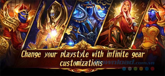 Thay đổi phong cách chơi với hệ thống trang bị tùy chỉnh