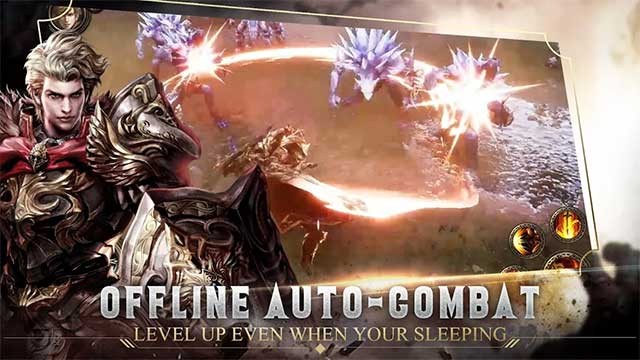 Hệ thống tự động chiến đấu của Blades and Rings giúp bạn chiến đấu khi offline
