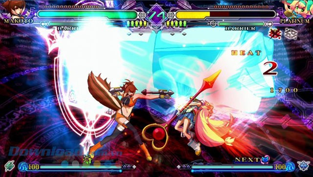 Giao diện game BlazBlue: Continuum Shift Extend