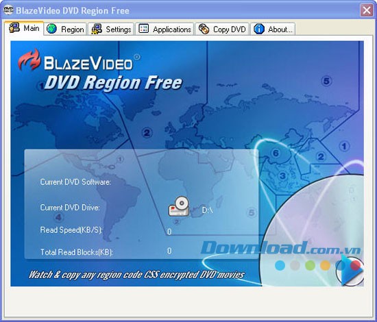 BlazeVideo DVD Region Free