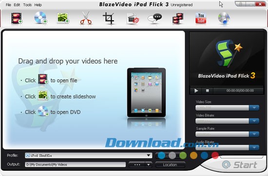 BlazeVideo iPad Flick