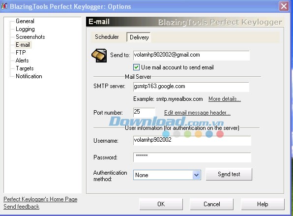 BlazingTools Perfect Keylogger