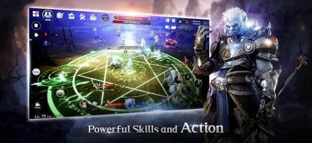 Thi triển các kỹ năng và hành động mạnh mẽ của bạn trong game BLESS MOBILE