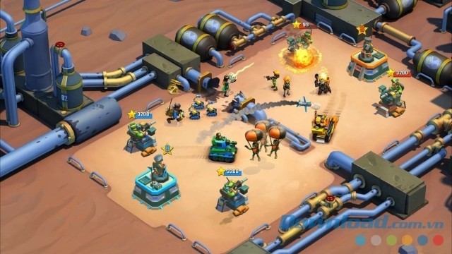 Giao diện chính của game chiến thuật miễn phí Blitz Brigade: Rival Tactics cho máy tính và Windows Phone