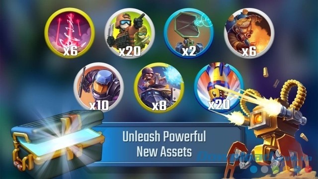 Sử dụng nhiều vật phẩm hữu ích trong game chiến thuật miễn phí Blitz Brigade: Rival Tactics cho máy tính và Windows Phone