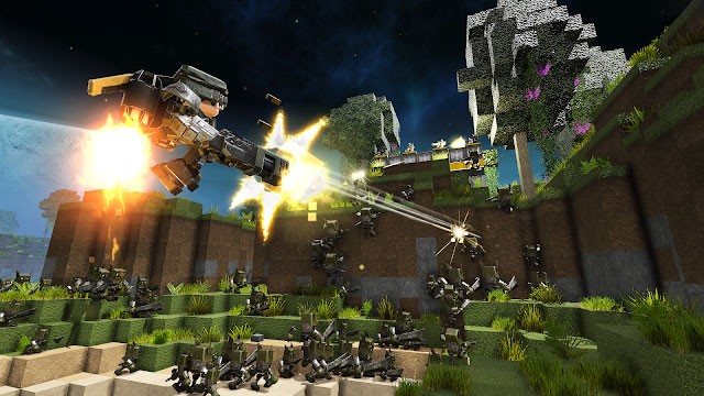 Người chơi có thể trang bị cho mình từ bệ phóng tên lửa, súng trường plasma, mini-gun cho đến jetpack...