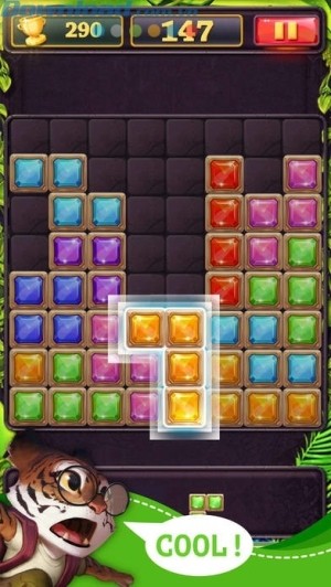 Sắp xếp khối hình vào vị trí vừa khít với các khối hình trước