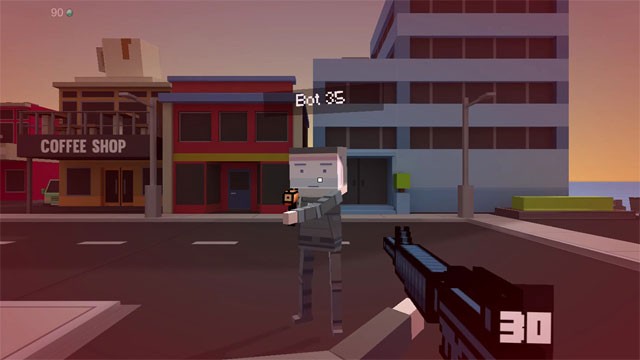 Game bắn súng sinh tồn Block Robot Mini Survival Game
