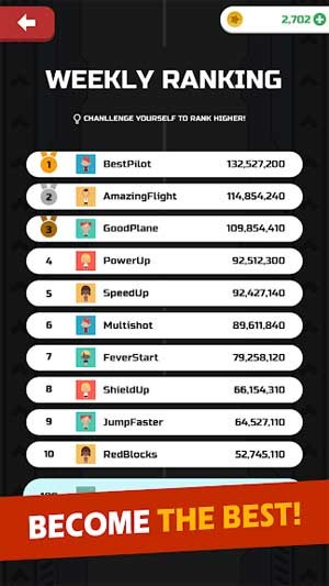 Trở thành phi công giỏi nhất trên bảng xếp hạng online