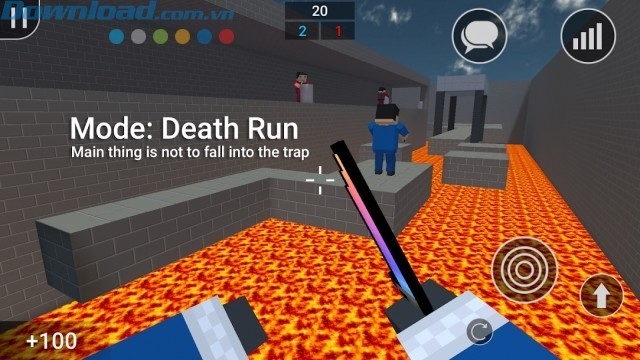 Trong chế độ Death Run, quan trọng nhất là đừng để mình rơi vào bẫy