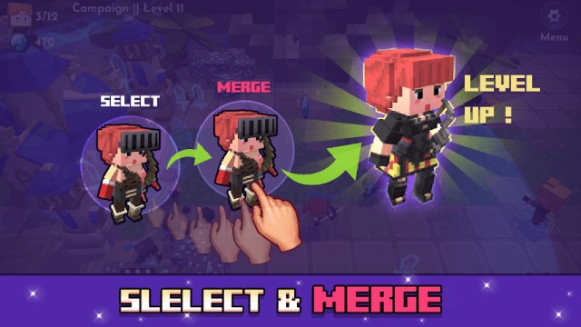 Chọn và hợp nhất để tạo ra chiến binh mới