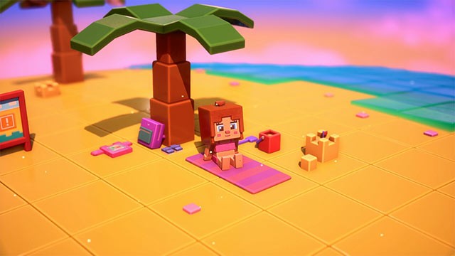 Câu cá, bắt côn trùng, tắm biển... là một vài hoạt động giải trí nổi bật trong Block Feet game