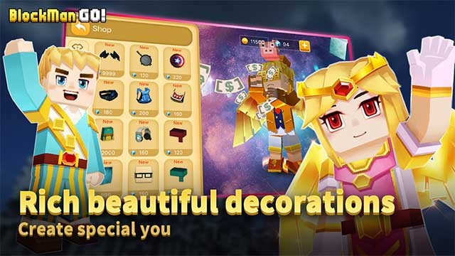 Tùy chỉnh nhân vật đại diện với các bộ trang phục thời trang và phụ kiện sáng tạo