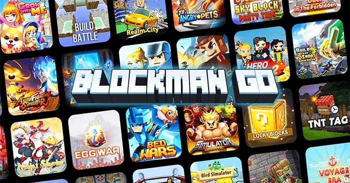 Blockman GO online là game hành động có yếu tố Battle Royale và đồ họa Minecraft