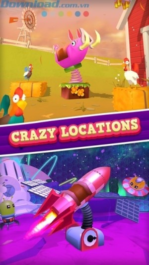 chơi tại các địa điểm tuyệt đẹp