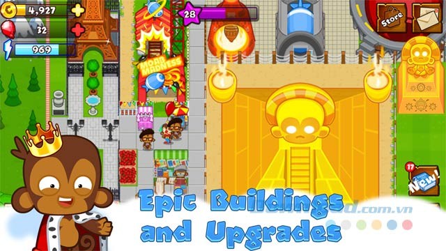 Các tòa nhà đặc biệt và nâng cấp