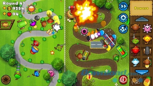Bloons TD 5 cho iOS game thủ thành mất phí được tải nhiều nhất trên Apple Store 2016