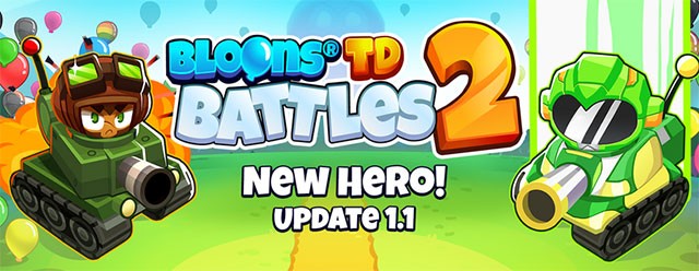 Bloons TD Battles 2 v1.1 giới thiệu anh hùng mới và điều chỉnh sự cân bằng trong game