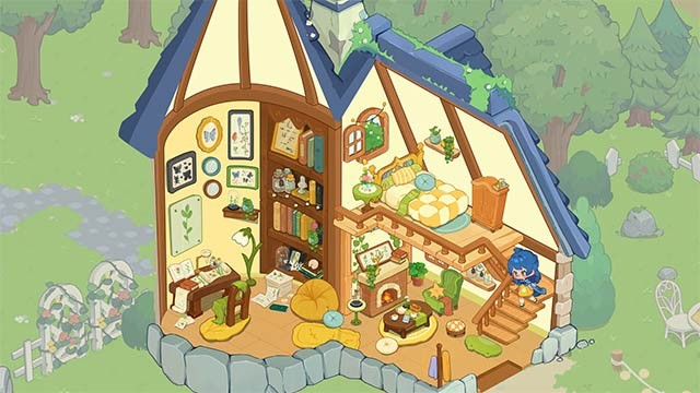 Tận hưởng cuộc sống êm đềm, thư giãn trong ngôi nhà nhỏ giữa rừng