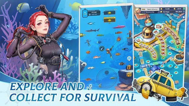 Khám phá và thu thập để sinh tồn trong game Blue Odyssey: Survival