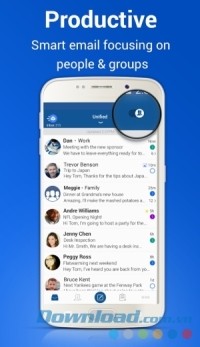 BlueMail cho Android hoạt động hiệu quả