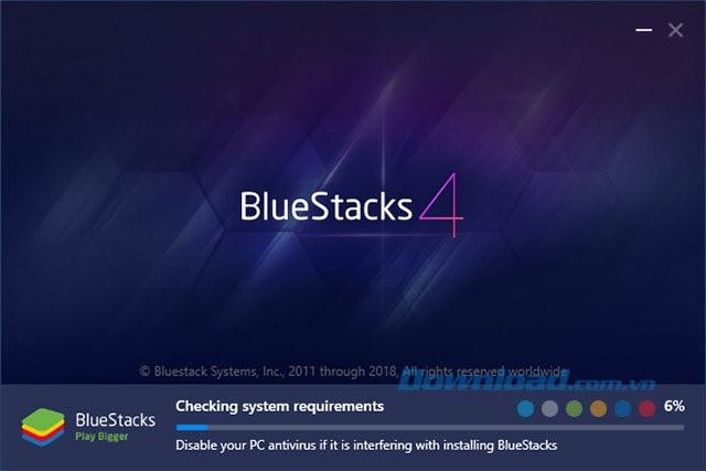 Quá trình cài đặt BlueStacks 4