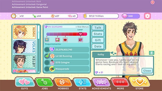 Blush Blush mô phỏng câu chuyện tình yêu lãng mạn với các anh chàng soái ca