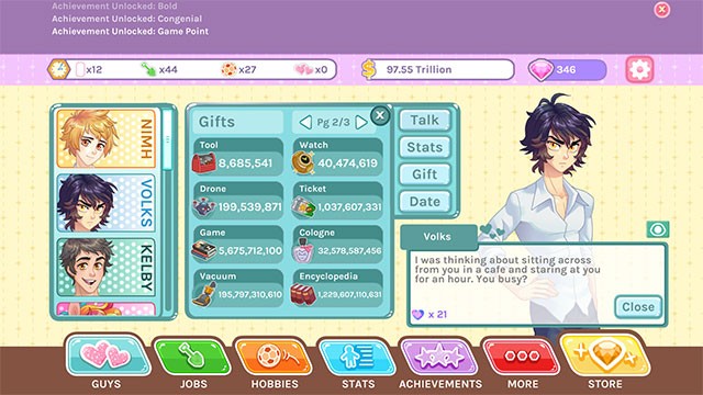 Tương tác với các mỹ nam đẹp trai và quyến rũ trong Blush Blush