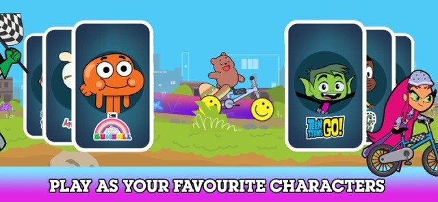 Chơi đua xe đạp với nhân vật Cartoon Network yêu thích của bạn trong BMX Champions Cartoon Network