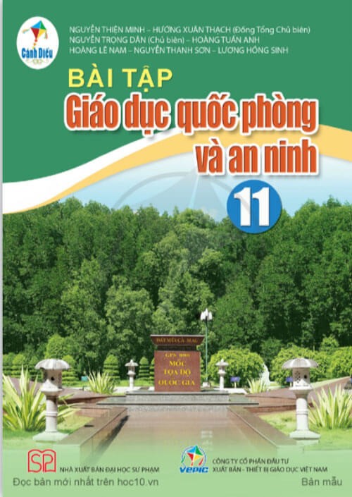 Sách Bài Tập Giáo dục quốc phòng và an ninh 11 Cánh Diều