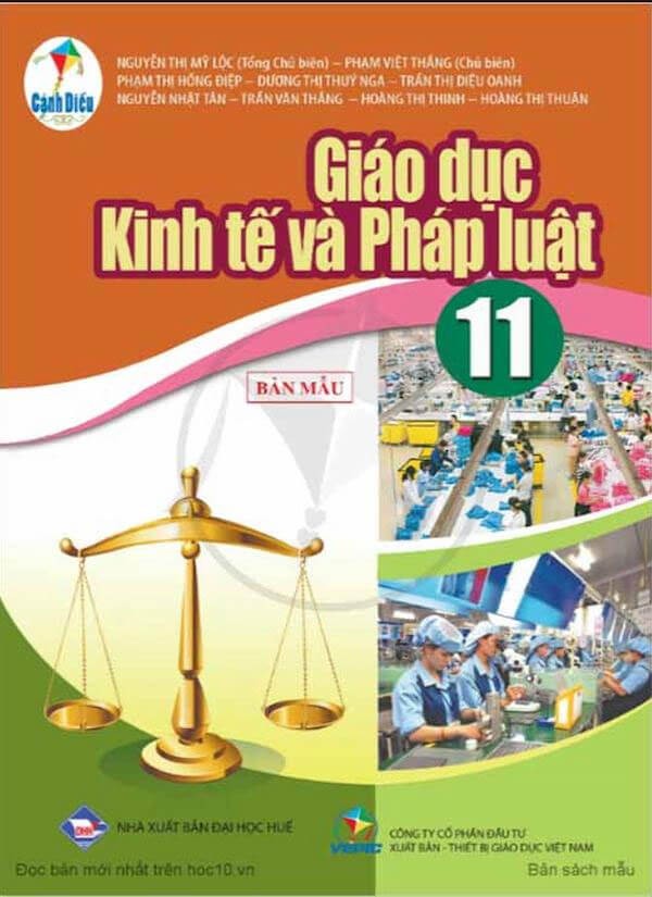 Sách Giáo dục kinh tế và pháp luật 11 Cánh Diều