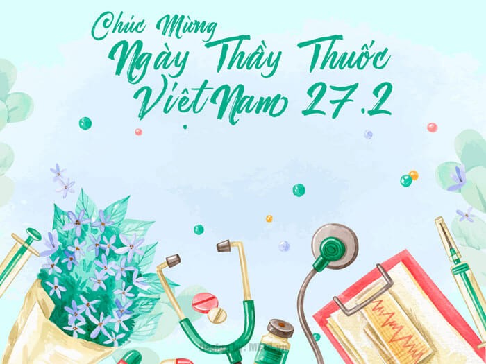 Thiệp chúc mừng Ngày Thầy thuốc Việt Nam