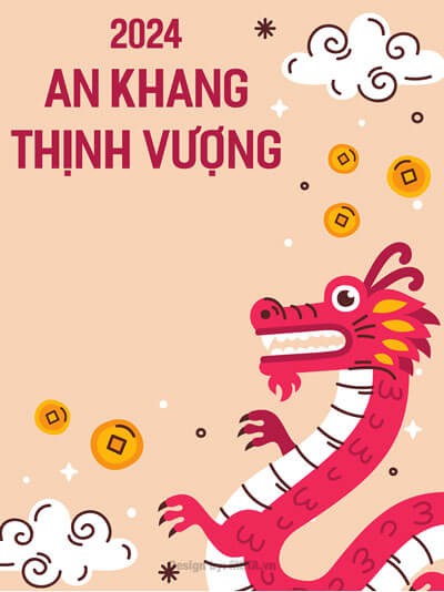 Thiệp chúc Tết Nguyên Đán - An Khang Thịnh Vượng