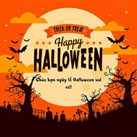 Bộ Thiệp Halloween Đẹp 2023 | Mẫu Thiệp Chúc Halloween
