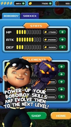 Nâng cấp kỹ năng của BoBoiBoy