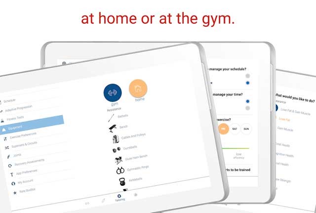 Người dùng có thể sử dụng BodBot để luyện tập tại nhà hoặc phòng gym