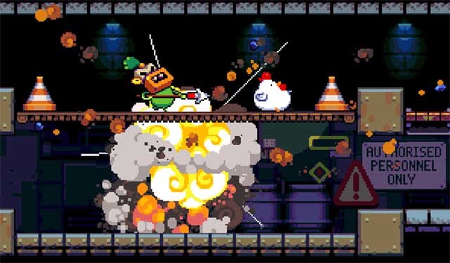 Sử dụng bom để tiêu diệt nhân viên và các loài động vật hoang dã hung dữ