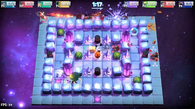 Bomber Games là game arcade vui nhộn dành cho tối đa 8 người chơi