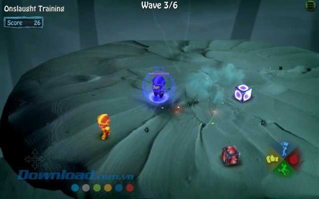 Giao diện màn chơi game BombSquad