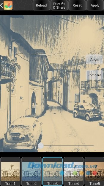 Hiệu ứng ảnh cổ điển của Bonfire Photo Editor Pro