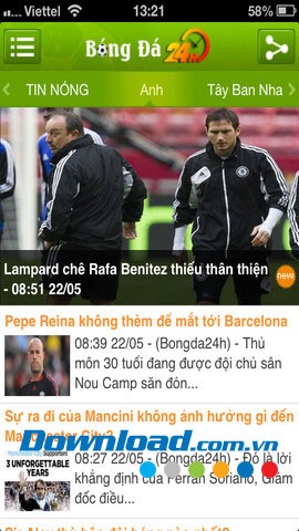 Bóng đá 24h for iOS