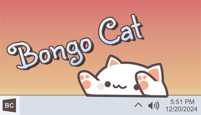 của Bongo Cat là một trò chơi mô phỏng dễ thương trên desktop