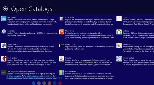 Danh mục thư viện mở đa dạng của ứng dụng