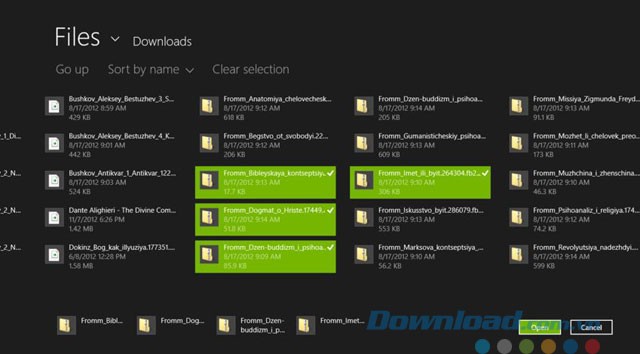 Mở file sách có trên máy tính