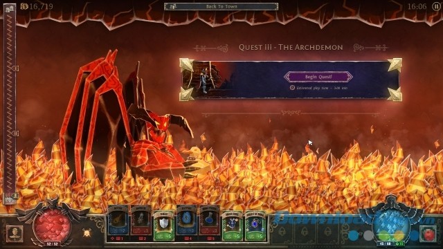 Thực hiện các nhiệm vụ thú vị trong game nhập vai Book of Demons cho máy tính